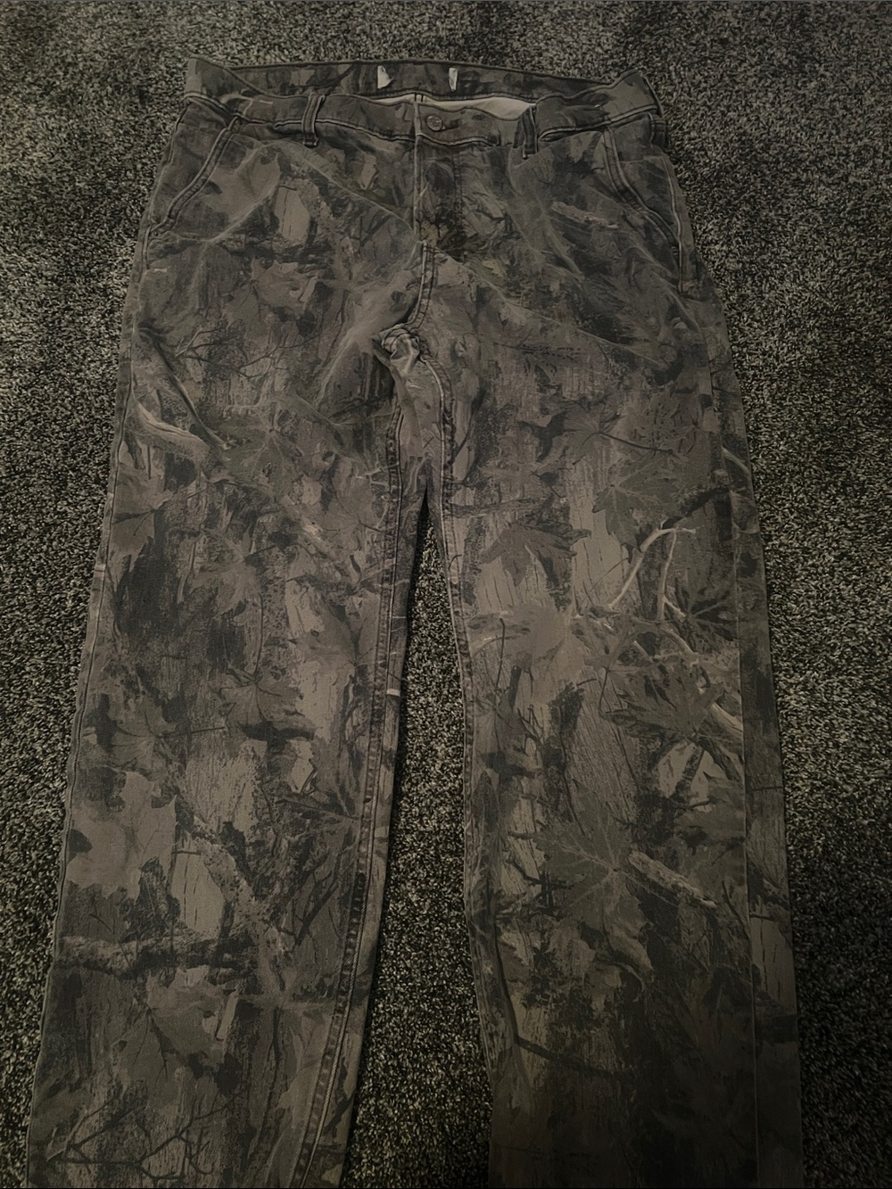 Men's Grey Camouflage Casual Pants